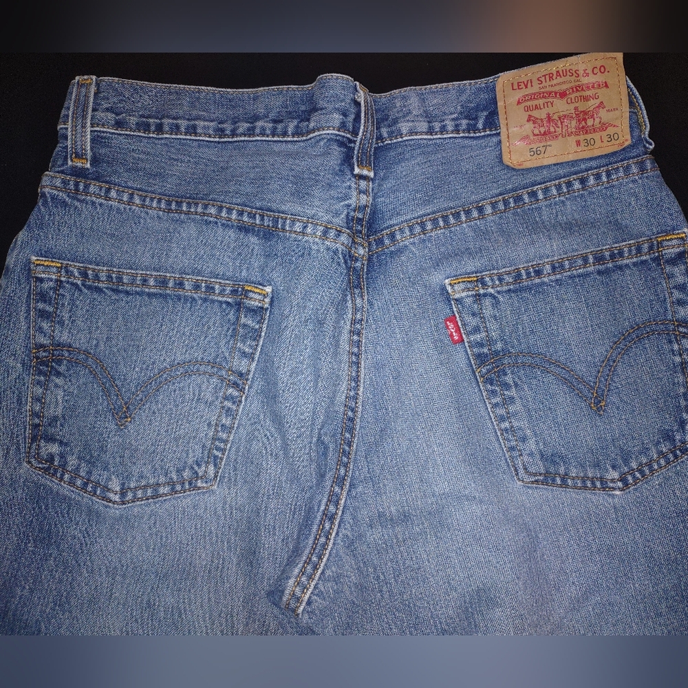 Levi's Red Tab Wide Leg Blue Jeans